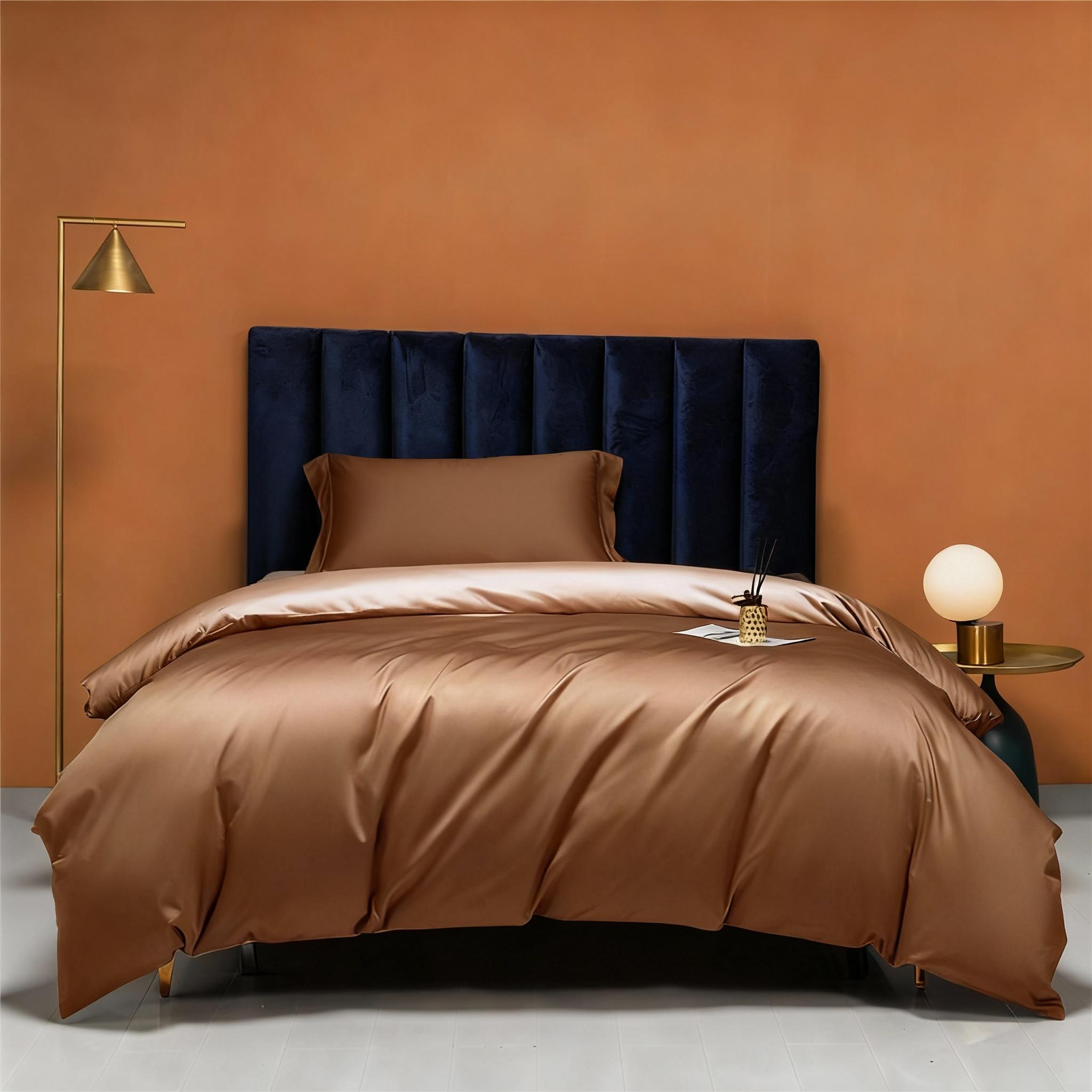 Luxe Sateen Duvet Cover + Pillowcase - 2pcs(1 pillow + 1 duvet) & 4pcs(2 pillows + 2 duvet)